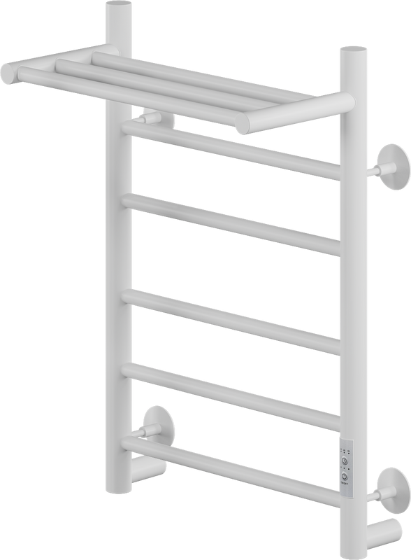 Полотенцесушитель электрический Ника Way 2 60/40, с полкой, матовый белый RAL9016