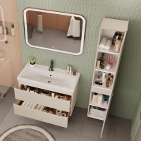 Тумба под раковину без столешницы SanStar Riana 100 подвесная, cappuccino