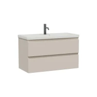 Тумба под раковину без столешницы SanStar Riana 100 подвесная, cappuccino