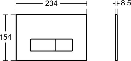Кнопка смыва Ideal Standard ProSys Oleas R0122JG хром матовый