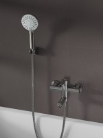 Смеситель для ванны с душем Agger Easy A3121200 хром глянцевый Смеситель для ванны с душем Agger Easy A3121200 хром глянцевый