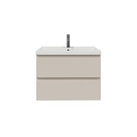 Тумба с раковиной SanStar Riana 80 подвесная, cappuccino, раковина Fest 80