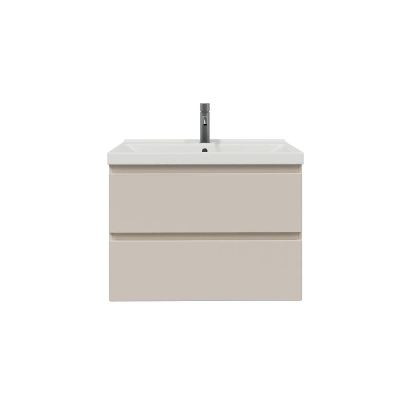 Тумба с раковиной SanStar Riana 80 подвесная, cappuccino, раковина Fest 80