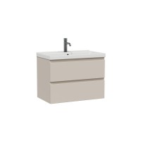 Тумба с раковиной SanStar Riana 80 подвесная, cappuccino, раковина Fest 80