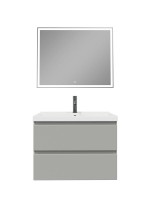 Мебель для ванной комнаты SanStar Riana 80 подвесная, grey, раковина Fest 80