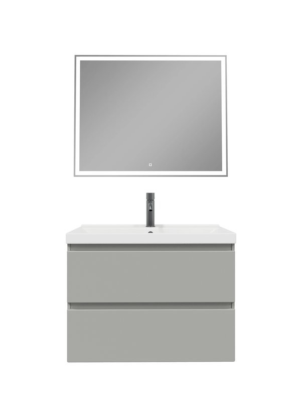 Мебель для ванной комнаты SanStar Riana 80 подвесная, grey, раковина Fest 80