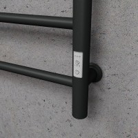 Полотенцесушитель электрический Bauedge M0033 40х80 R черный матовый