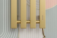 Полотенцесушитель электрический Сунержа Сатерленд 4.0 32-0853-1215 120x20 см, подключение справа, скрытое подключение справа, золотой шелк, I-образный