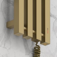 Полотенцесушитель электрический Сунержа Сатерленд 4.0 32-0853-1215 120x20 см, подключение справа, скрытое подключение справа, золотой шелк, I-образный