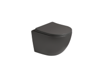 Унитаз подвесной SantiLine SL-5005T-DG темно-серый матовый