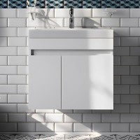 Тумба с раковиной IDDIS Zodiac 60 подвесная, с дверцами