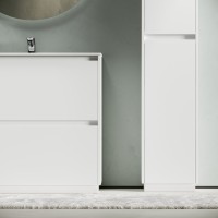 Тумба с раковиной Sancos Libra Floor 90 белый глянец, белая раковина CN7002