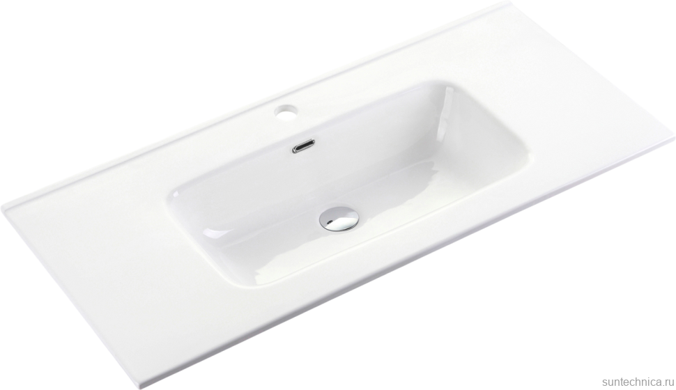 Тумба с раковиной Sancos Libra Floor 90 белый глянец, белая раковина CN7002