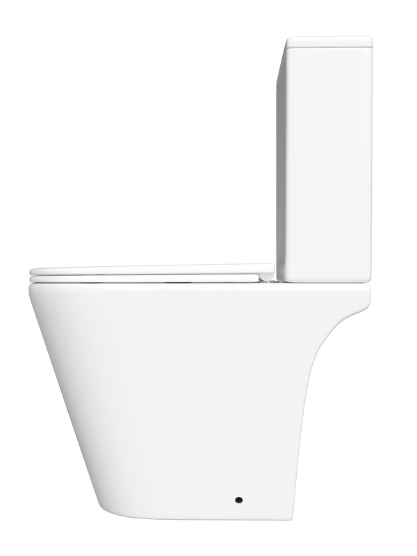 Унитаз-компакт напольный STWORKI Вестфолл S08400WH с микролифтом, безободковый, белый