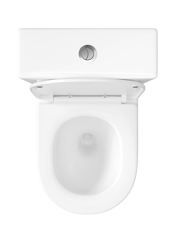 Унитаз-компакт напольный STWORKI Вестфолл S08400WH с микролифтом, безободковый, белый