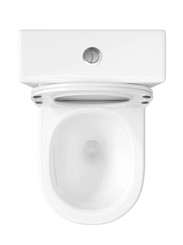 Унитаз-компакт напольный STWORKI Вестфолл S08400WH с микролифтом, безободковый, белый