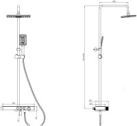 Душевая стойка Savol SK-H3345A