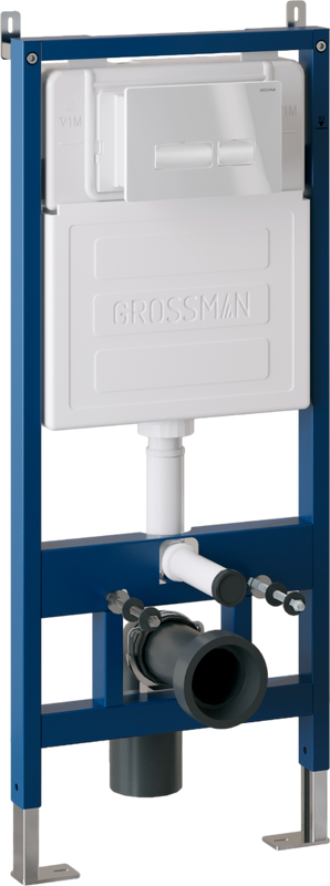Кнопка смыва Grossman Pragma белая глянцевая