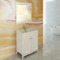 Зеркало Comforty Тбилиси 70 белый глянец, с полкой