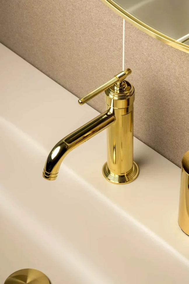 Смеситель для раковины Boheme Eterna 171-G gold