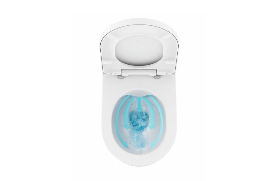 Унитаз подвесной Ravak Chrome RimOFF безободковый, белый