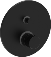 Встраиваемый смеситель для душа и ванны Paffoni JO JO015NO С ВНУТРЕННЕЙ ЧАСТЬЮ, матовый черный