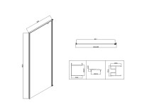 Душевой уголок Vincea Slim-N VSR-5SN9090CLGM 90х90, профиль вороненая сталь, стекло прозрачное