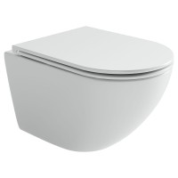 Унитаз подвесной Ceramicanova Whirl, торнадо 3.0, сиденье микролифт, белый, CN11007T