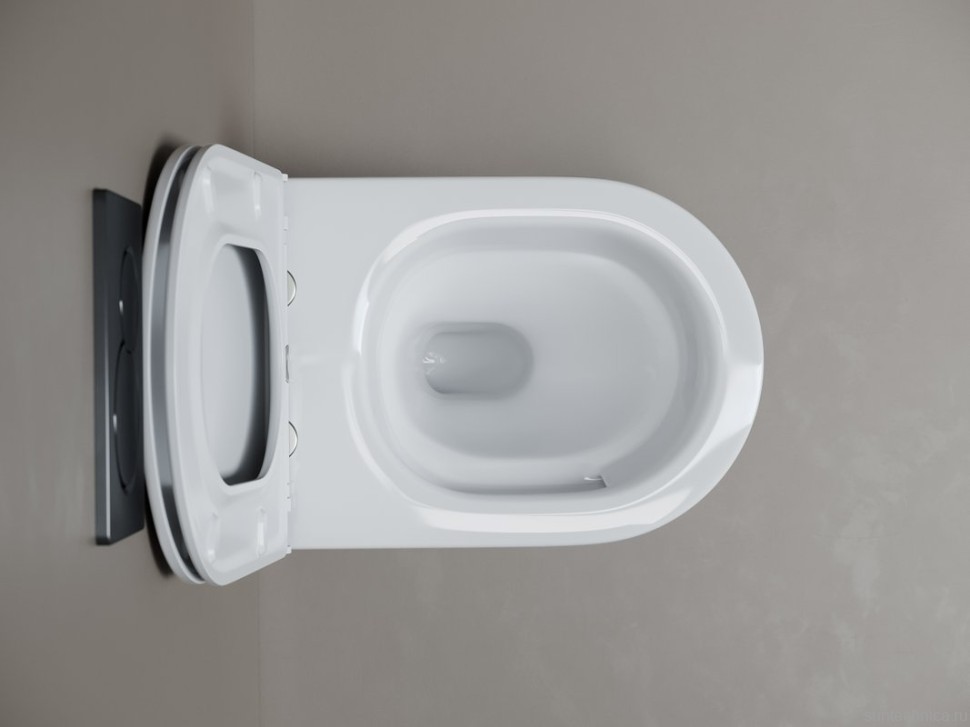 Унитаз подвесной Ceramicanova Whirl, торнадо 3.0, сиденье микролифт, белый, CN11007T