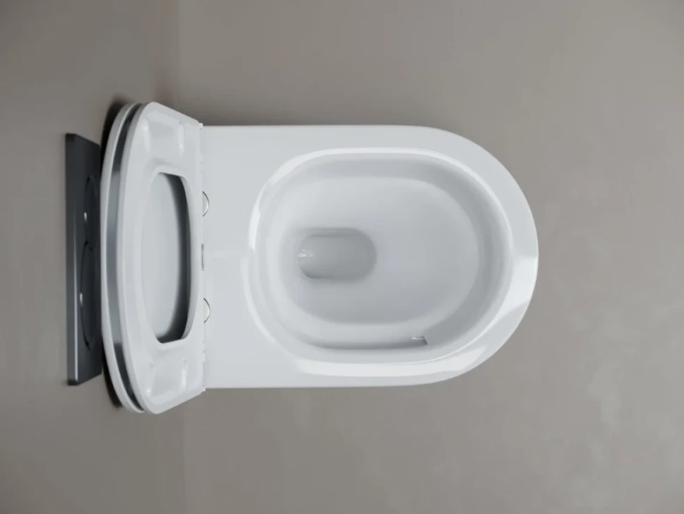 Унитаз подвесной Ceramicanova Whirl, торнадо 3.0, сиденье микролифт, белый, CN11007T