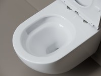 Унитаз подвесной Ceramicanova Whirl, торнадо 3.0, сиденье микролифт, белый, CN11007T