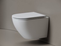 Унитаз подвесной Ceramicanova Whirl, торнадо 3.0, сиденье микролифт, белый, CN11007T