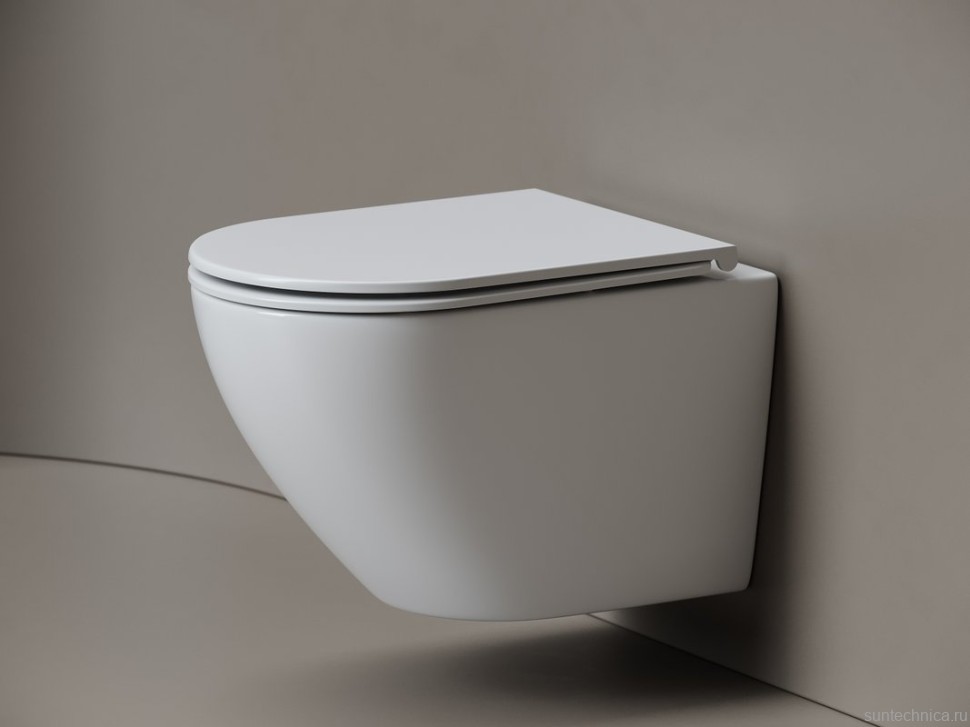 Унитаз подвесной Ceramicanova Whirl, торнадо 3.0, сиденье микролифт, белый, CN11007T