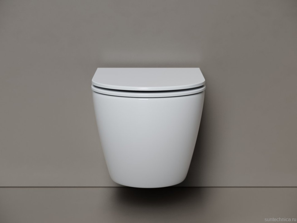 Унитаз подвесной Ceramicanova Whirl, торнадо 3.0, сиденье микролифт, белый, CN11007T