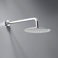 Душевая система с тропическим душем Damixa Scandinavian Pure 936530000 хром, скрытого монтажа, смеситель для 2 потребителей, верхний душ, встраиваемый душевой комплект, штанга, гарантия 10 лет, Дания