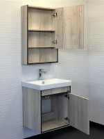 Мебель для ванной комнаты Comforty Вена 55 подвесная, дымчатый дуб