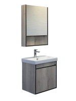 Мебель для ванной комнаты Comforty Вена 55 подвесная, дымчатый дуб