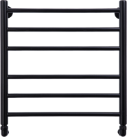 Полотенцесушитель водяной Comfysan Luce W-6 60х50 60x55 см, черный матовый, лесенка