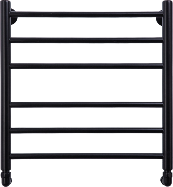 Полотенцесушитель водяной Comfysan Luce W-6 60х50 60x55 см, черный матовый, лесенка