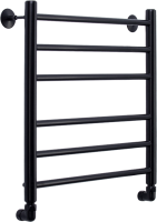 Полотенцесушитель водяной Comfysan Luce W-6 60х50 60x55 см, черный матовый, лесенка