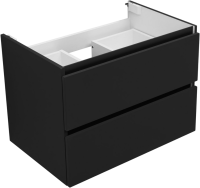 Тумба с раковиной Aquanet Вега 2.0 70 подвесная, черная матовая