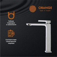 Смеситель для раковины Orange Lutz Lutz M04-121cr хром
