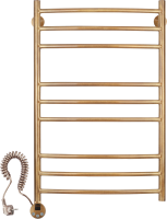 Полотенцесушитель электрический Secado Милан 3 85x55 см, подключение слева, бронза, лесенка, латунь