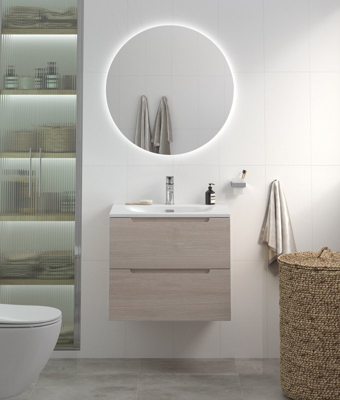 Мебель для ванной комнаты BelBagno Etna 70 rovere grigio, раковина BB-8099-70