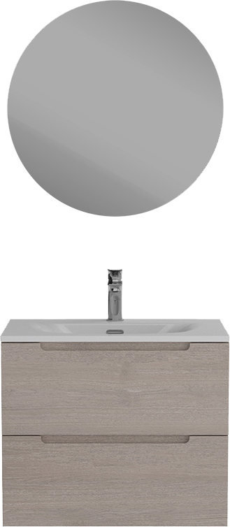 Мебель для ванной комнаты BelBagno Etna 70 rovere grigio, раковина BB-8099-70