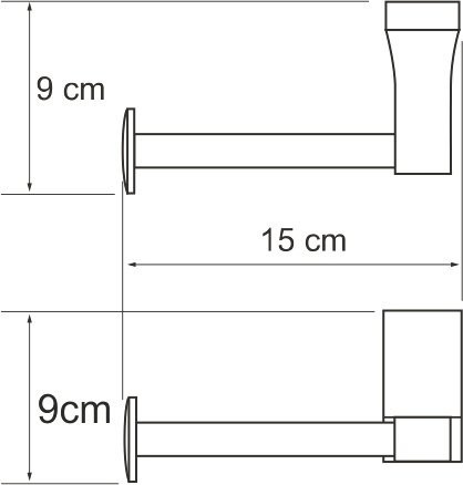 Держатель туалетной бумаги Wasserkraft Lopau K-6096