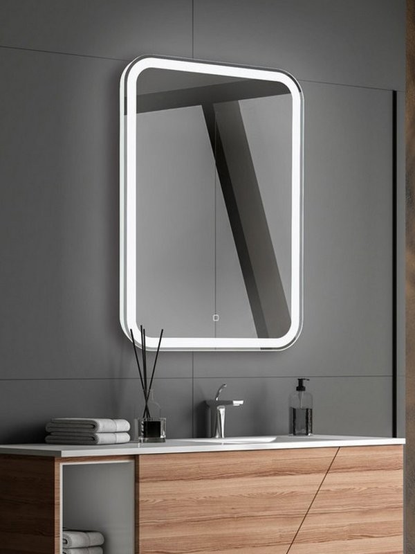 Зеркало Abber See AG6105S 55х80 см, с подсветкой