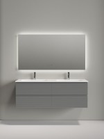 Мебель для ванной комнаты Sancos Folk 140 подвесная, ergraut soft, раковина CN7022