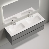 Мебель для ванной комнаты Sancos Folk 140 подвесная, ergraut soft, раковина CN7022