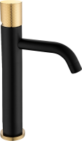 Смеситель для раковины Boheme Stick 122-BG.2 black touch gold
